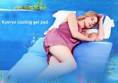 Θερμότητα-αφαίρεση του ανοικτό μπλε δροσίζοντας μαξιλαριού κρεβατιών πηκτωμάτων, μαλακό υγιές χαλί γιόγκας Tatami