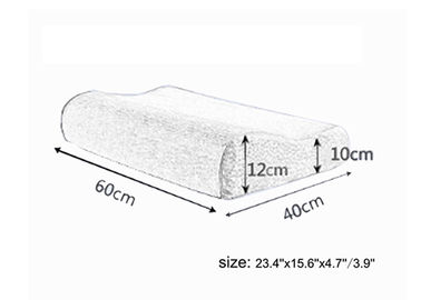 Πλήρης - μεγέθους δροσερό μαξιλάρι 55cm × 35cm × 11cm αφρού μνήμης Visco ελαστικό