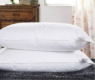 Percale βαμβακιού φτερών παπιών αντι-ασφυξίας γκρίζο λευκό ενθέτων μαξιλαριών ξενοδοχείων ή προσαρμοσμένος