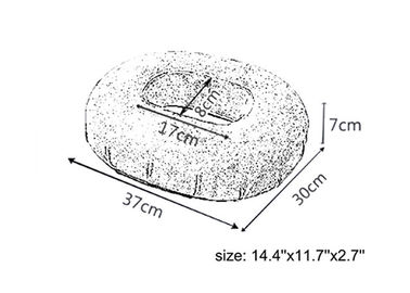 Doughnut Hemorrhoid μαξιλαριών καθισμάτων πηκτωμάτων χαλιών υγείας δροσίζοντας μαξιλάρι στο μετάξι πάγου