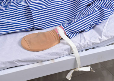 Υψηλού κινδύνου υπομονετικό ιατρικό γάντι πυγμαχίας χεριών υγειονομικής περίθαλψης με τη ζώνη περιορισμού