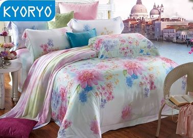 Πλήρης βασίλισσα Cotton Bedding Sets/άνετα αναπνεύσιμα Floral σύνολα κλινοστρωμνής